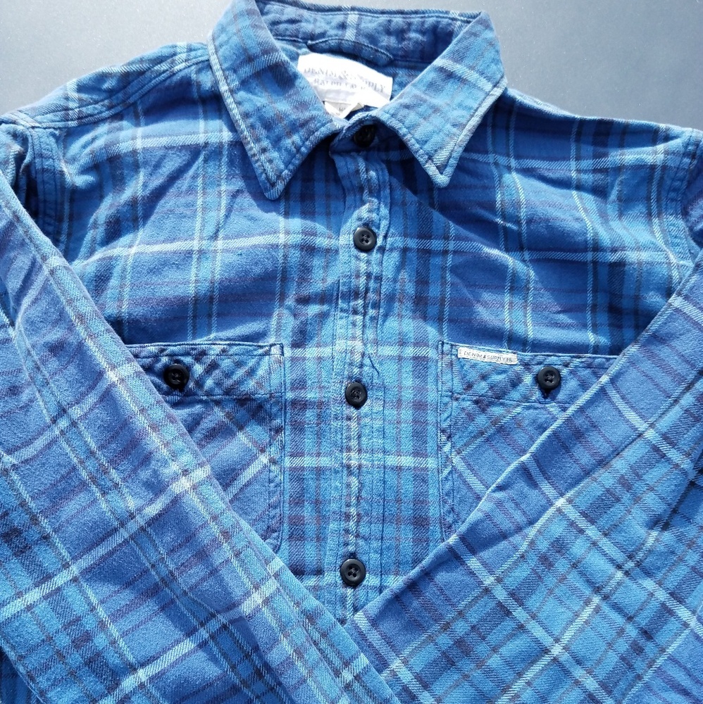 Ralph Lauren denium supply med,/34 flannel shi